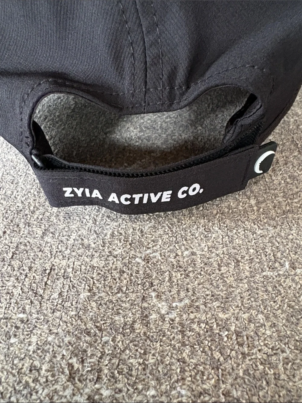 ZYIA Active Ultralite Active Cap Black Performance Hat NEW